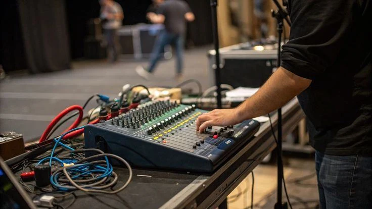 AV mixing desk