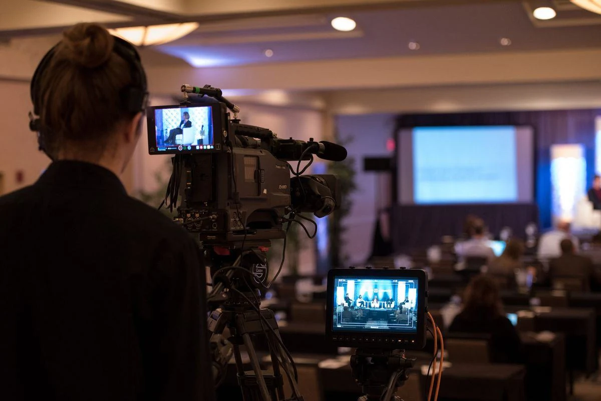 Filming an event session