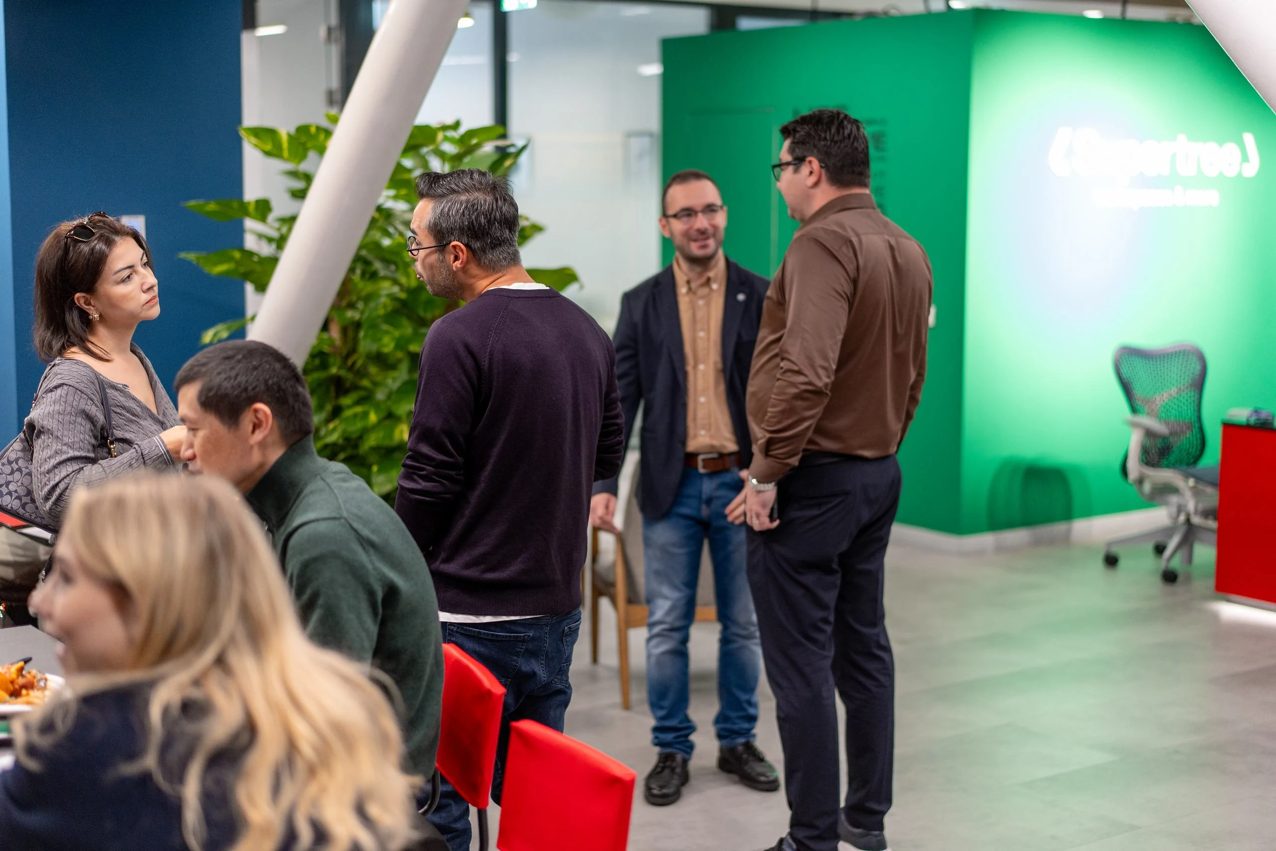 Networking moment at Supertree
