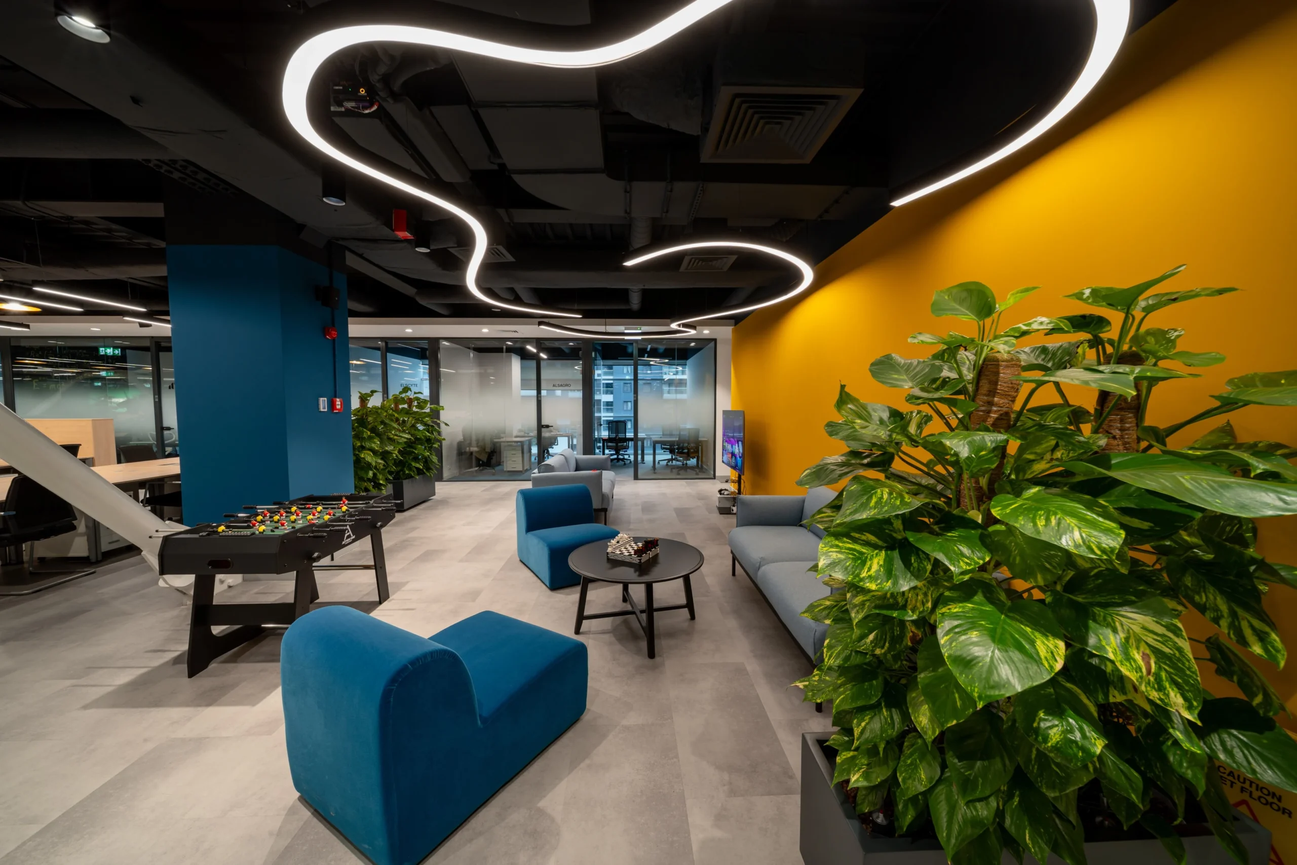 Open space on Floor 3 at Supertree arranged for an evening event