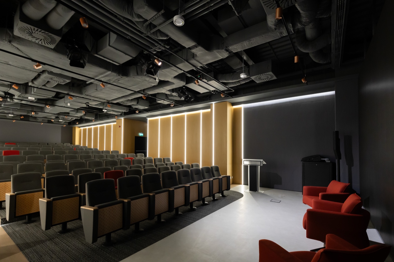 Cinema Hall auditorium at Supertree, BOC Tower, set for a conference