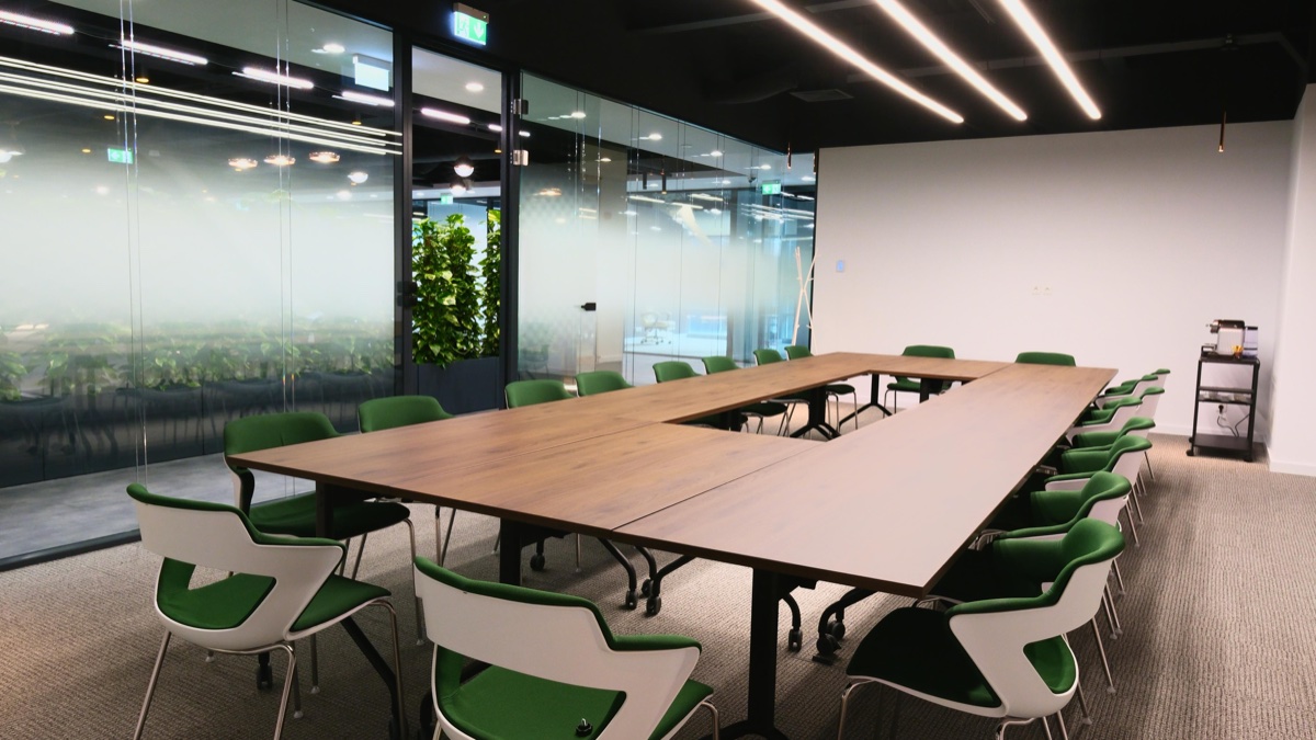 Terra room at Supertree arranged for a workshop